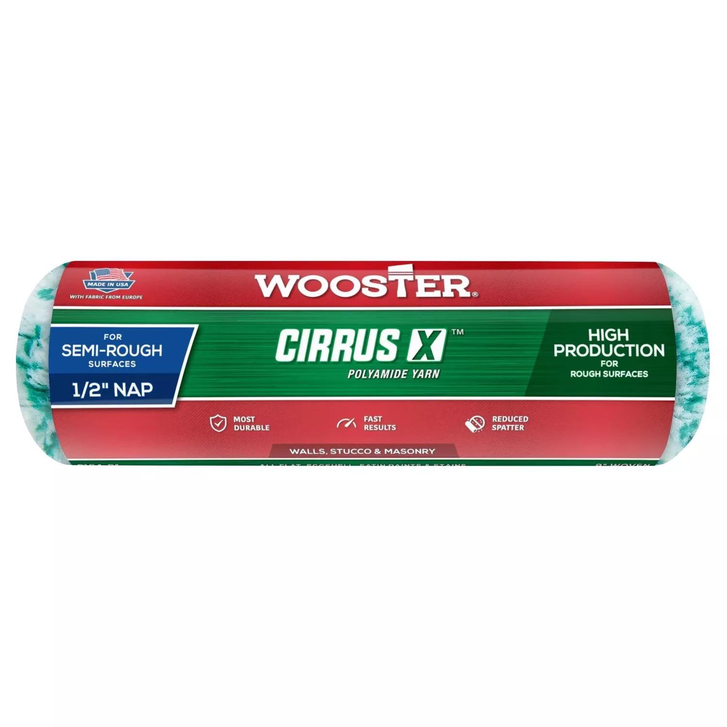 Wooster 9 In. X 1/2 In. Pro Cirrus X Polyamide High-Density Woven Roller Cover