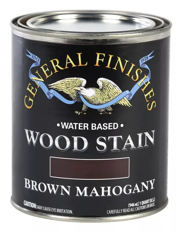 Wyqt 1 Quart Water Based Wood Stain In Brown Mahogany