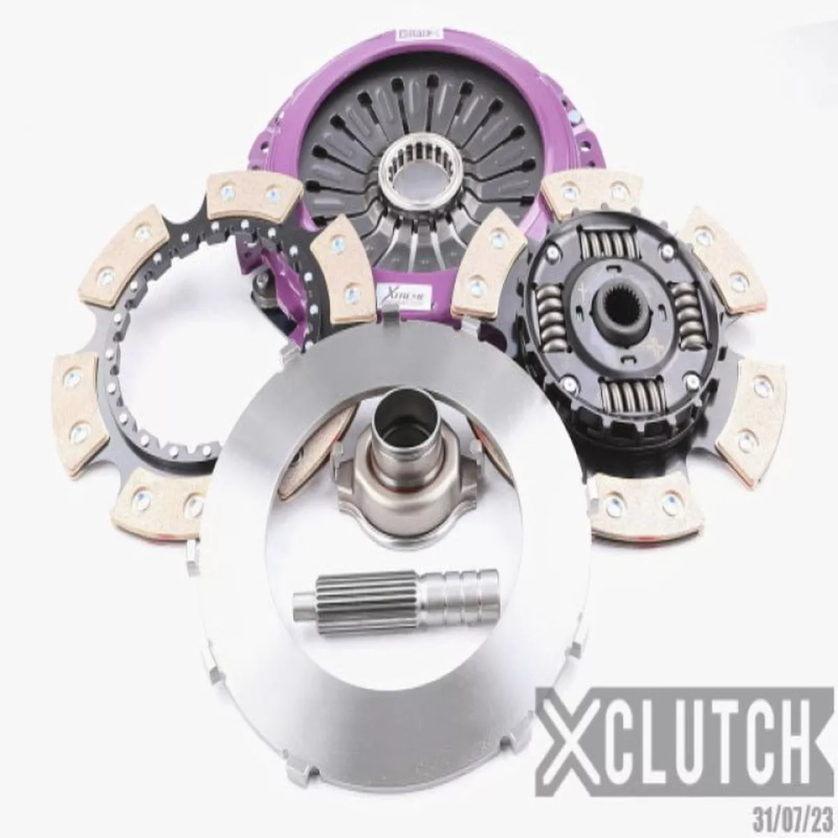 XClutch Subaru 9-inch Twin Sprung Ceramic Multi-Disc Service Pack (Part Number: xclXMS-230-SU01-2B-XC) | xclXMS-230-SU01-2B-XC