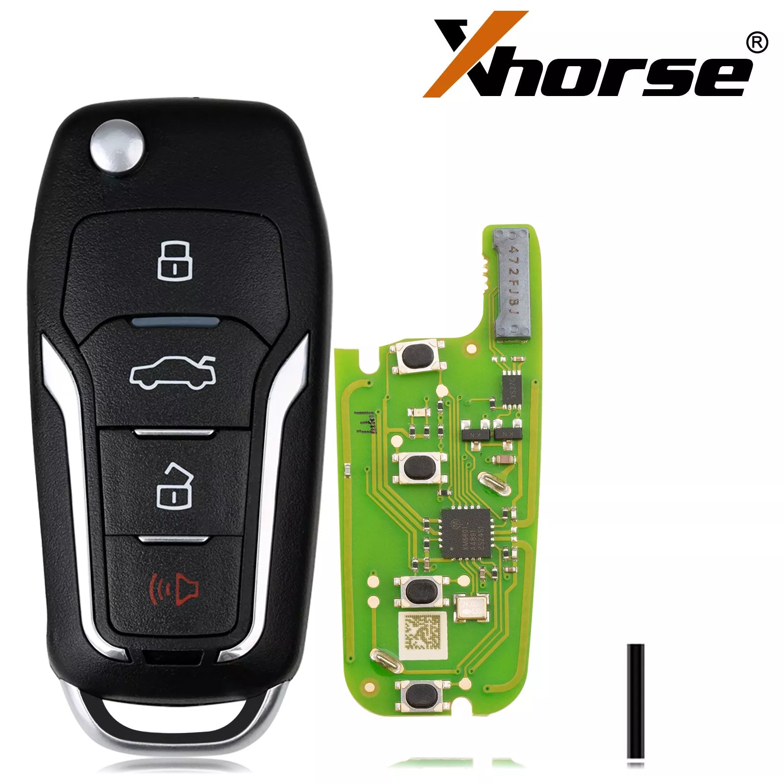 Xhorse XEFO01EN Super Remote Key Ford Flip Key 4 Buttons Built in Super Chip English Version 5pcs per lot