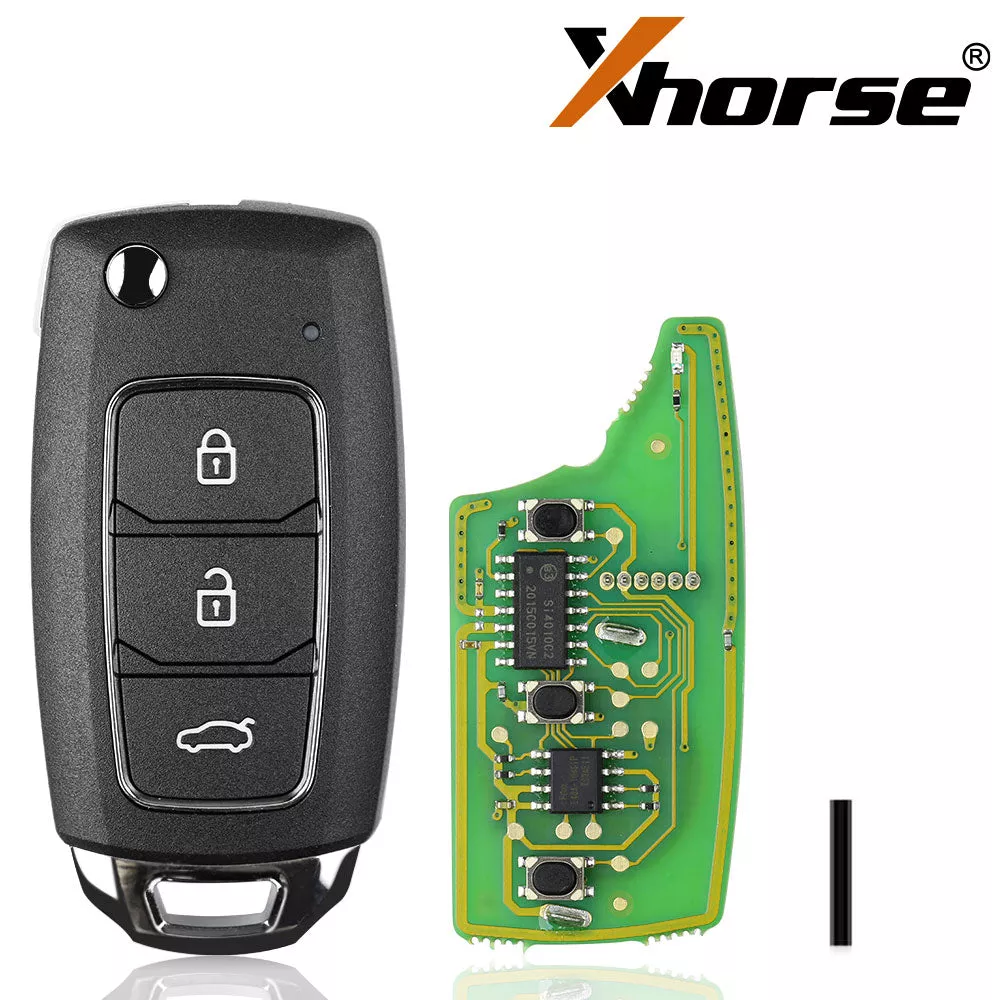 Xhorse XKHY05EN Wire Remote Key Hyundai 3 Buttons English 5pcs/lot