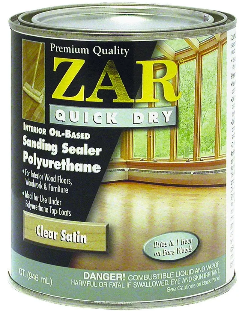 Zar Quick Dry Satin Polyurethane Sanding Sealer 1 Quart - Model 26212